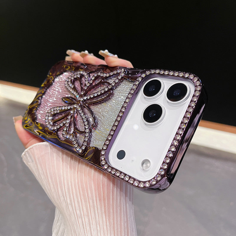 New Bling Glitter Butterfly Phone Case for iPhone Air/17/17 Pro/17 Pro Max