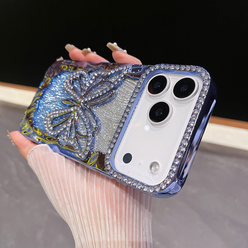 New Bling Glitter Butterfly Phone Case for iPhone Air/17/17 Pro/17 Pro Max