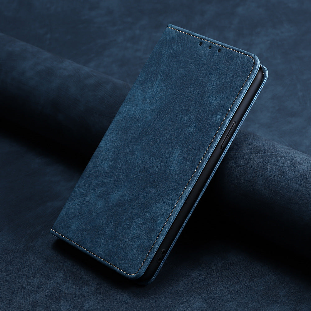 New RFID Blocking Card Holder Leather Phone Case for iPhone