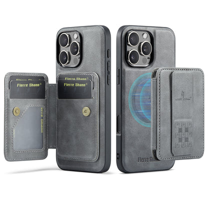 New 2-IN-1 RFID Blocking Card Holder Leather Phone Case for iPhone