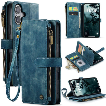 New Zipper Wallet Leather Wireless Charging Phone Case for iPhone