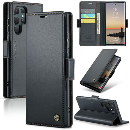 New RFID Blocking Card Holder Wireless Charging Phone Case for Samsung