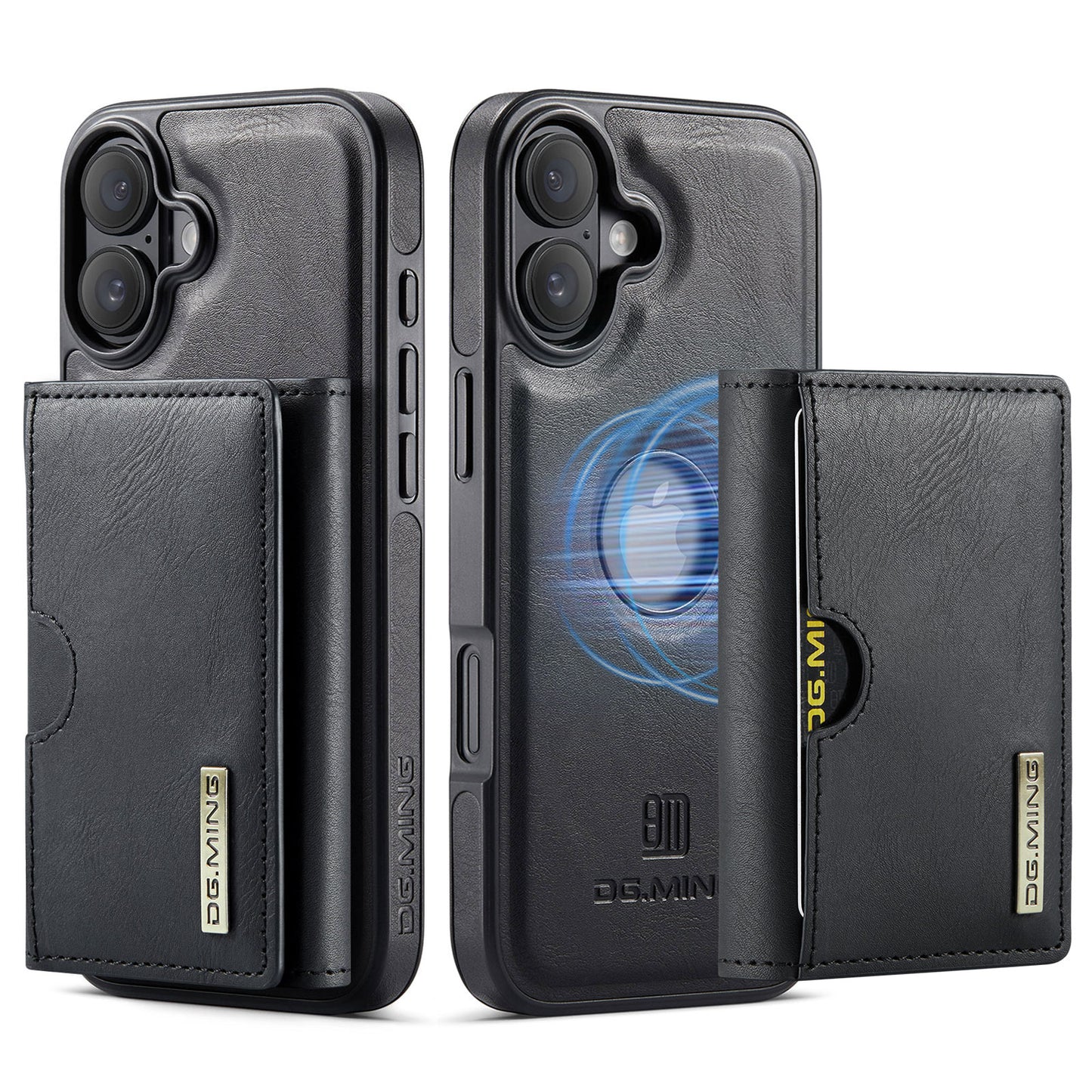 New 2-IN-1 RFID Blocking Wallet Card Holder Leather Case for iPhone Air/17/17 Pro/17 Pro Max