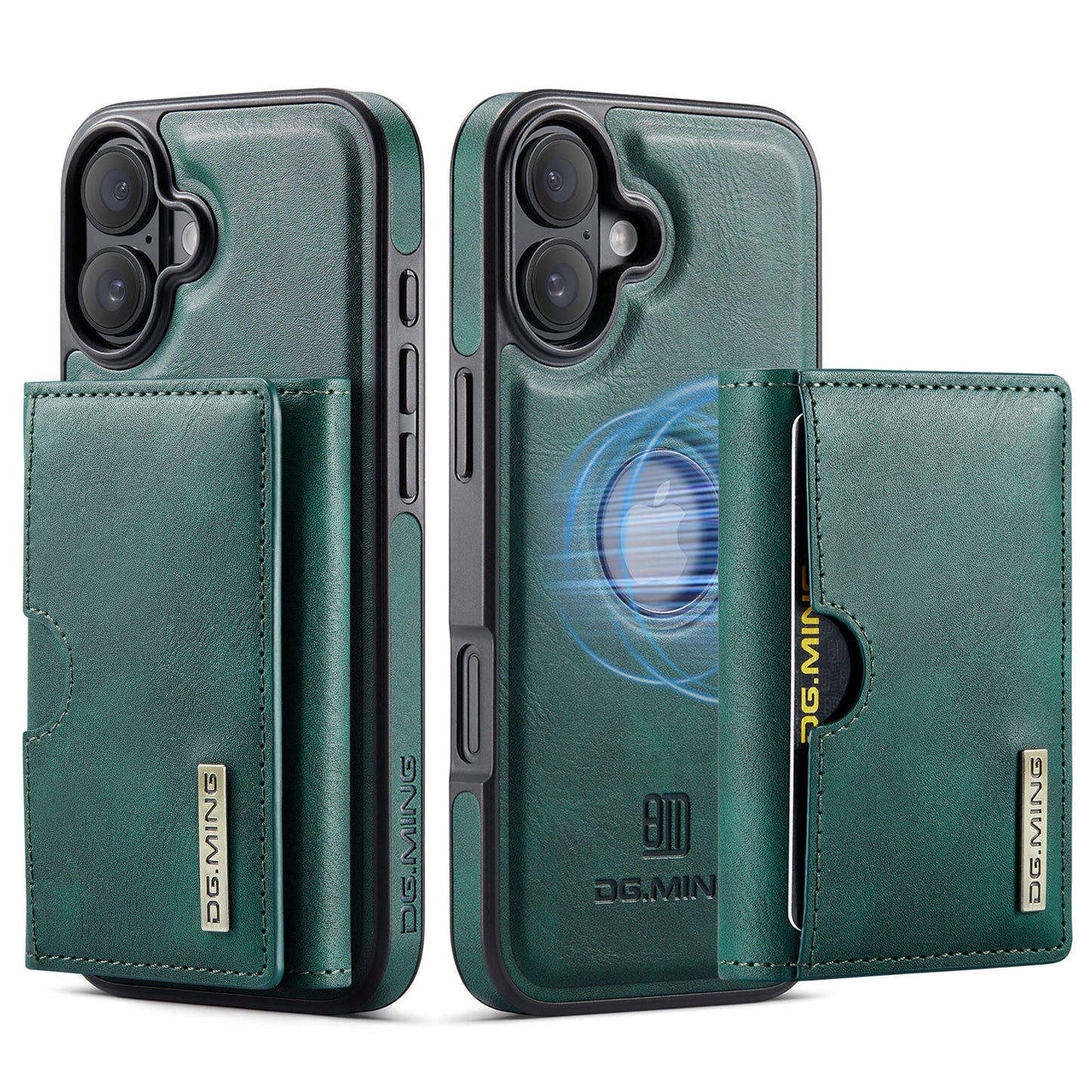 New 2-IN-1 RFID Blocking Wallet Card Holder Leather Case for iPhone Air/17/17 Pro/17 Pro Max