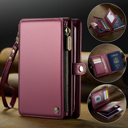 New RFID Blocking Passport Holder Zipper Wallet