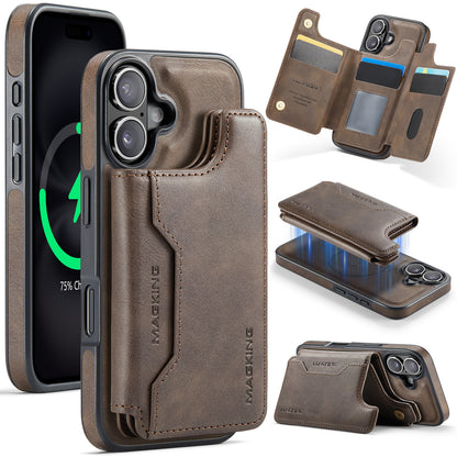 New 2-IN-1 RFID Blocking Wallet Card Holder Leather Phone Case for iPhone Air/17/17 Pro/17 Pro Max