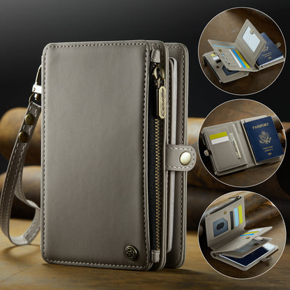 New RFID Blocking Passport Holder Zipper Wallet