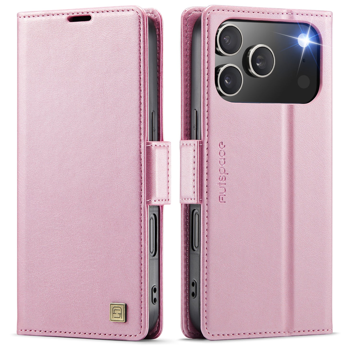 New RFID Blocking Card Holder Wireless Charging Leather Phone Case for iPhone