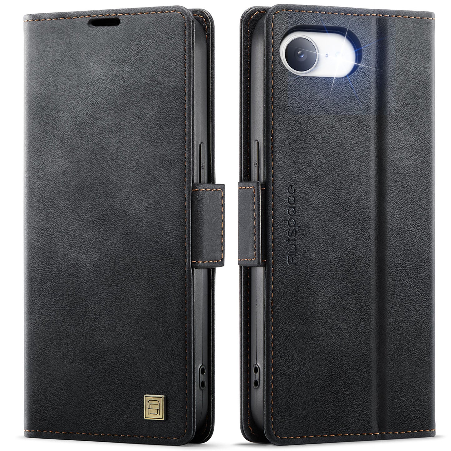 New RFID Blocking Card Holder Wireless Charging Leather Phone Case for iPhone