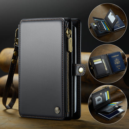 New RFID Blocking Passport Holder Zipper Wallet