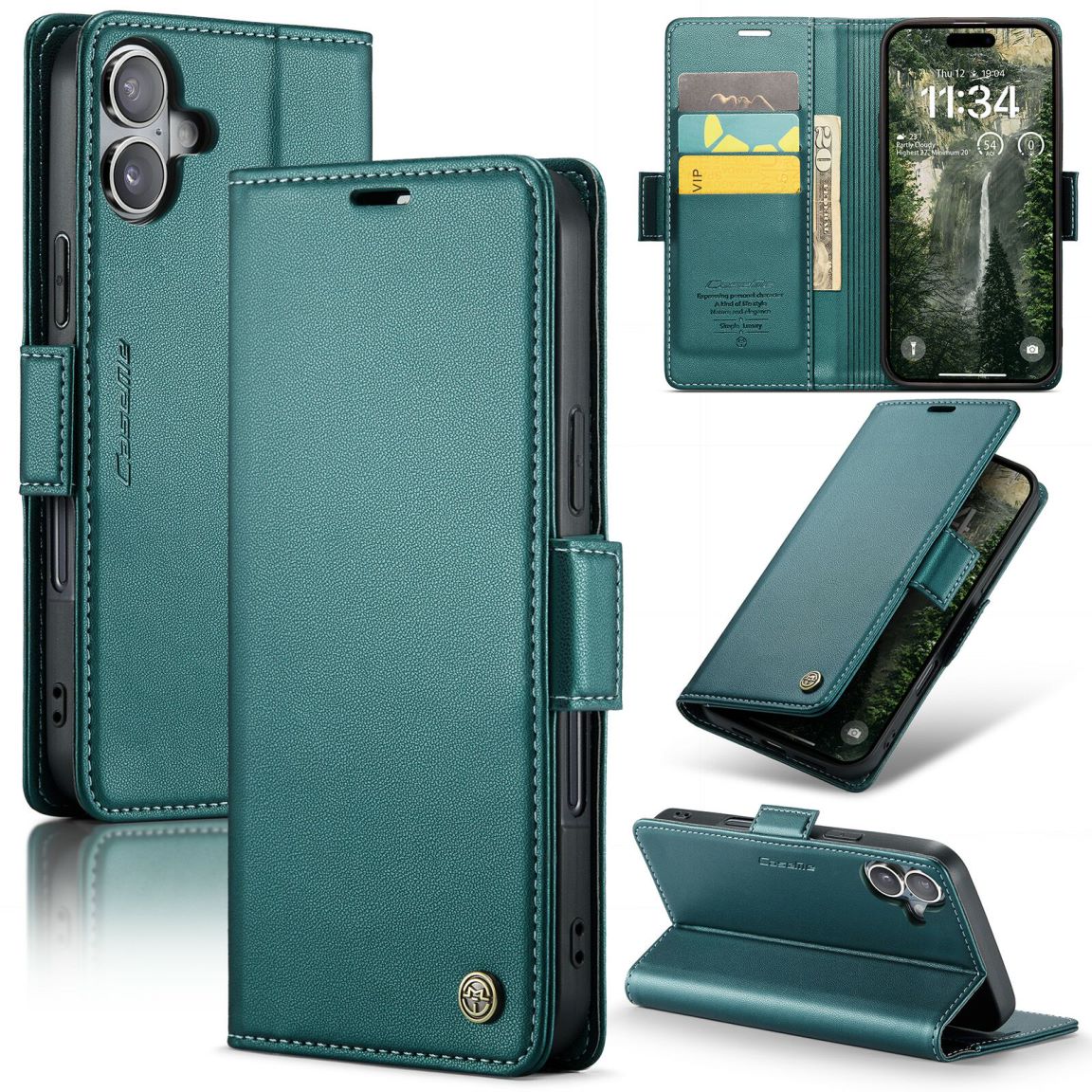 New RFID Blocking Card Holder Wireless Charging Phone Case for iPhone Air/17/17 Pro/17 Pro Max