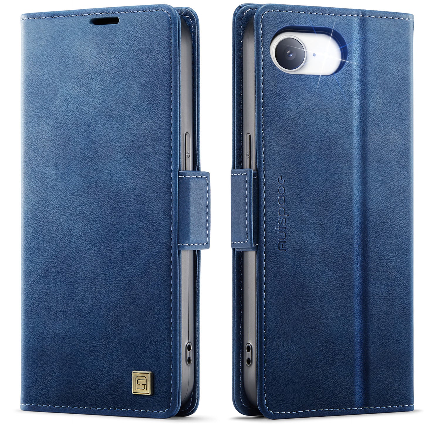 New RFID Blocking Card Holder Wireless Charging Leather Phone Case for iPhone