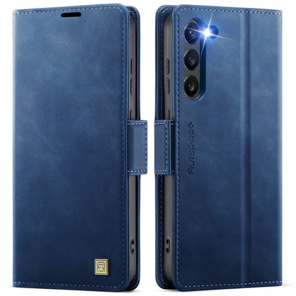 New RFID Blocking Card Holder Wireless Charging Leather Phone Case for Samsung