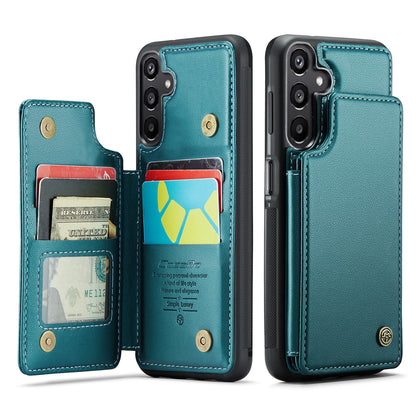 New RFID Blocking Card Holder Leather Phone Case for Samsung Galaxy A