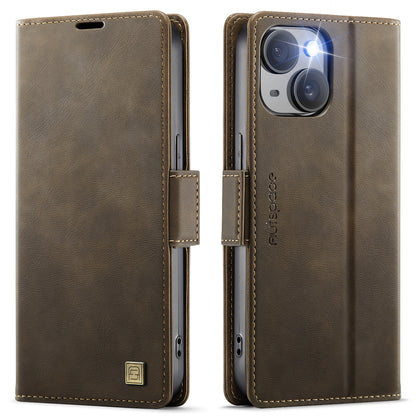 New RFID Blocking Card Holder Wireless Charging Leather Phone Case for iPhone