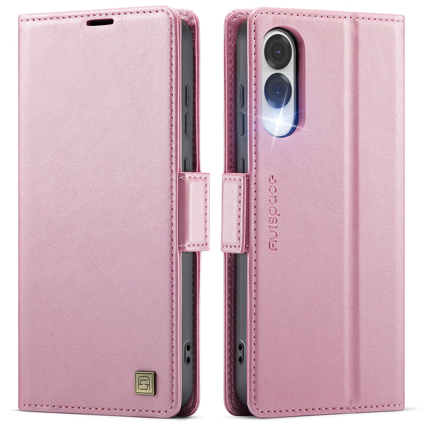 New RFID Blocking Card Holder Wireless Charging Leather Phone Case for Samsung
