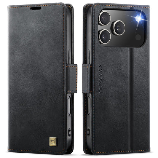 New RFID Blocking Card Holder Wireless Charging Leather Phone Case for iPhone