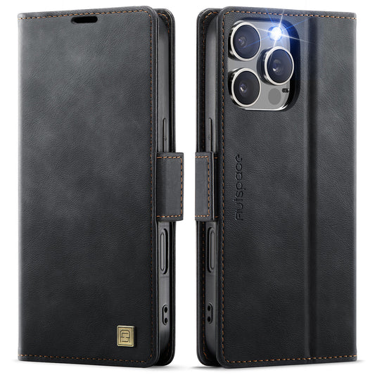 New RFID Blocking Card Holder Wireless Charging Leather Phone Case for iPhone
