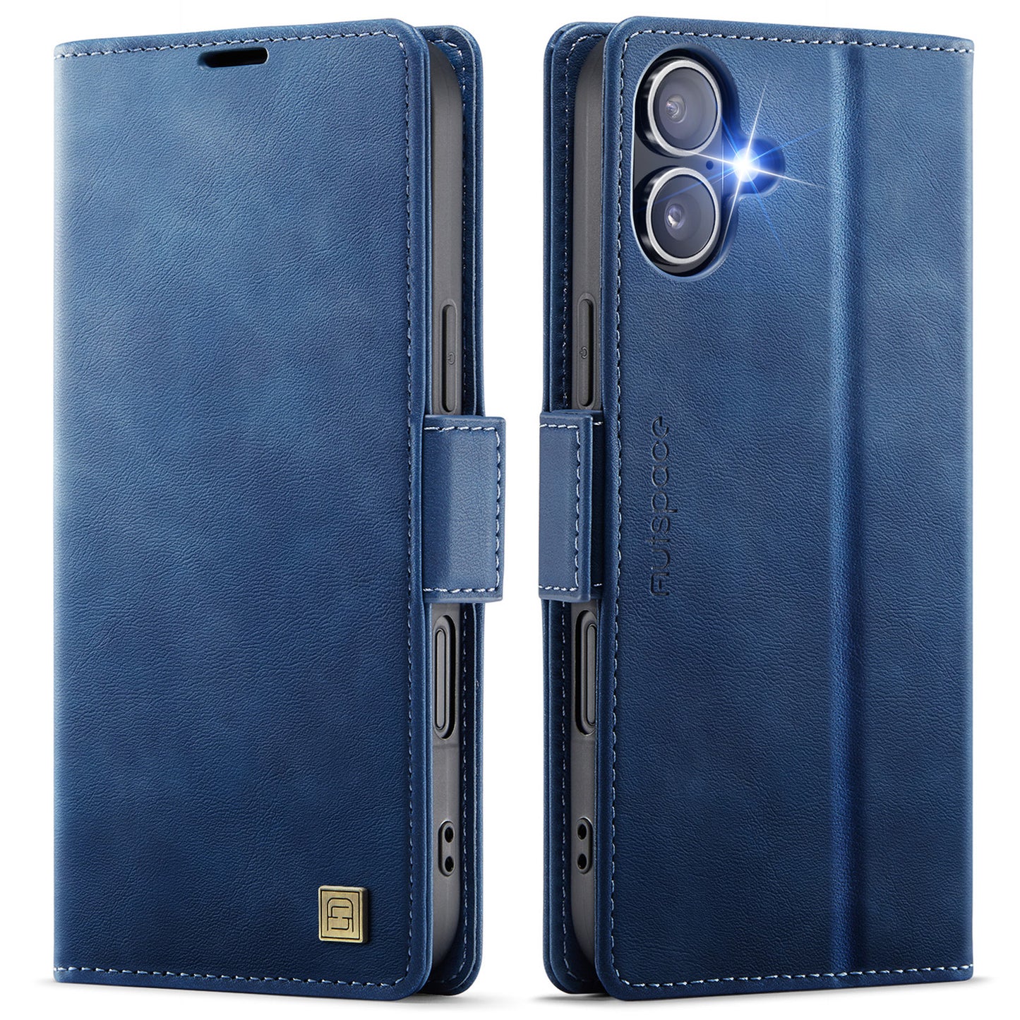 New RFID Blocking Card Holder Wireless Charging Leather Phone Case for iPhone
