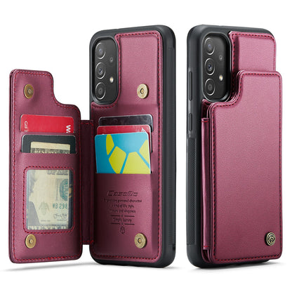 New RFID Blocking Card Holder Leather Phone Case for Samsung Galaxy A