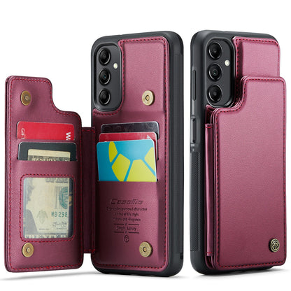 New RFID Blocking Card Holder Leather Phone Case for Samsung Galaxy A