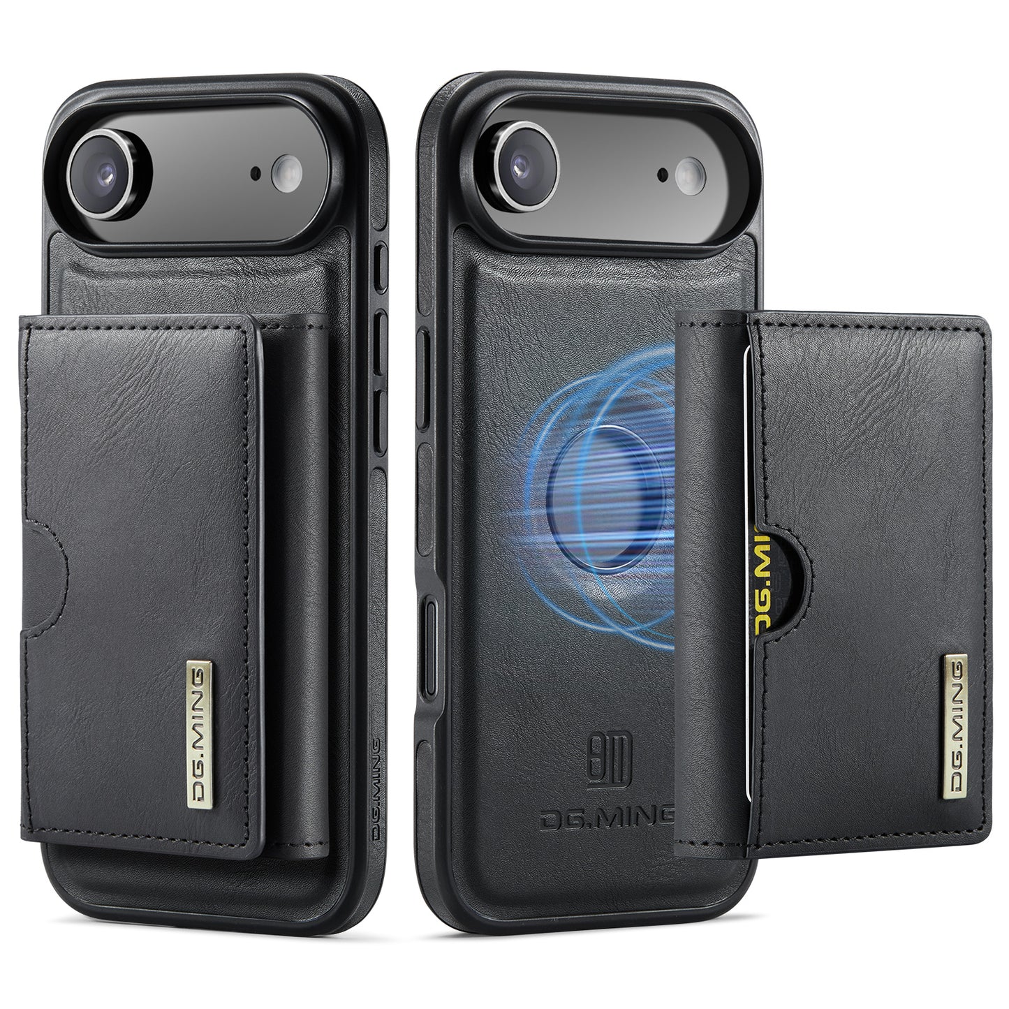 New 2-IN-1 RFID Blocking Wallet Card Holder Leather Case for iPhone Air/17/17 Pro/17 Pro Max