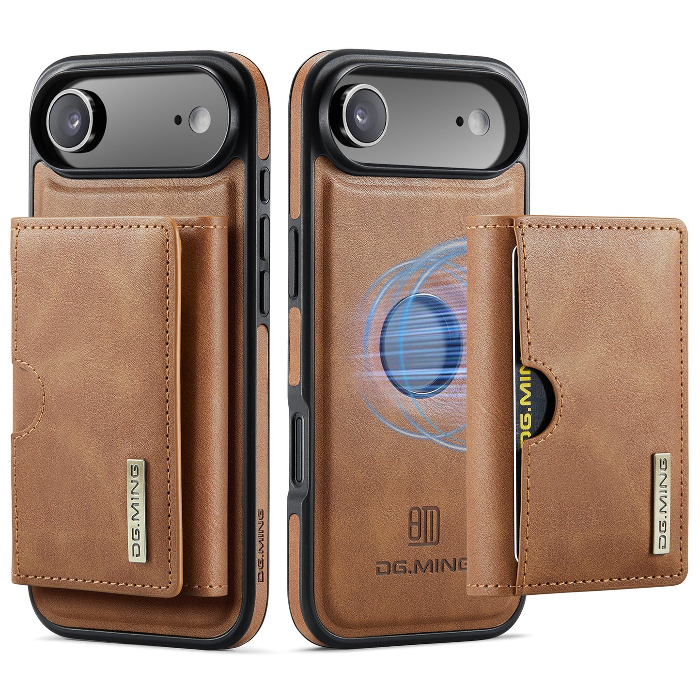 New 2-IN-1 RFID Blocking Wallet Card Holder Leather Case for iPhone Air/17/17 Pro/17 Pro Max