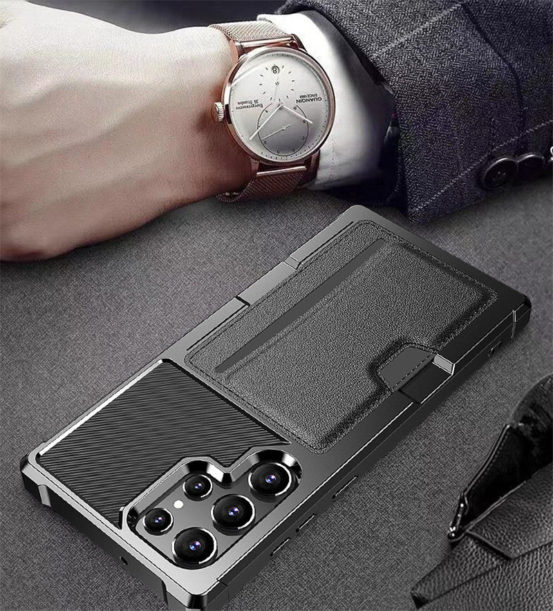 New Card Holder Leather Phone Case for Samsung