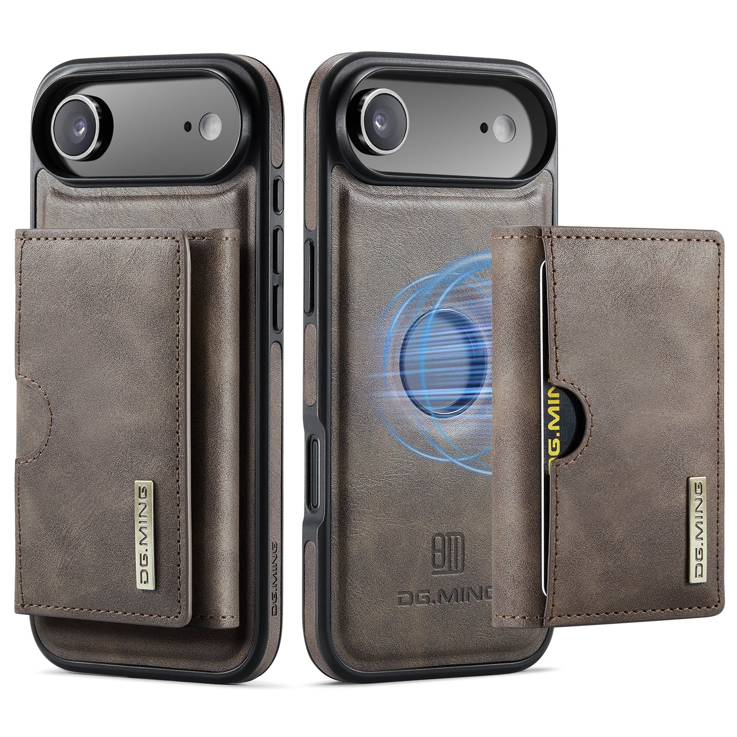 New 2-IN-1 RFID Blocking Wallet Card Holder Leather Case for iPhone Air/17/17 Pro/17 Pro Max