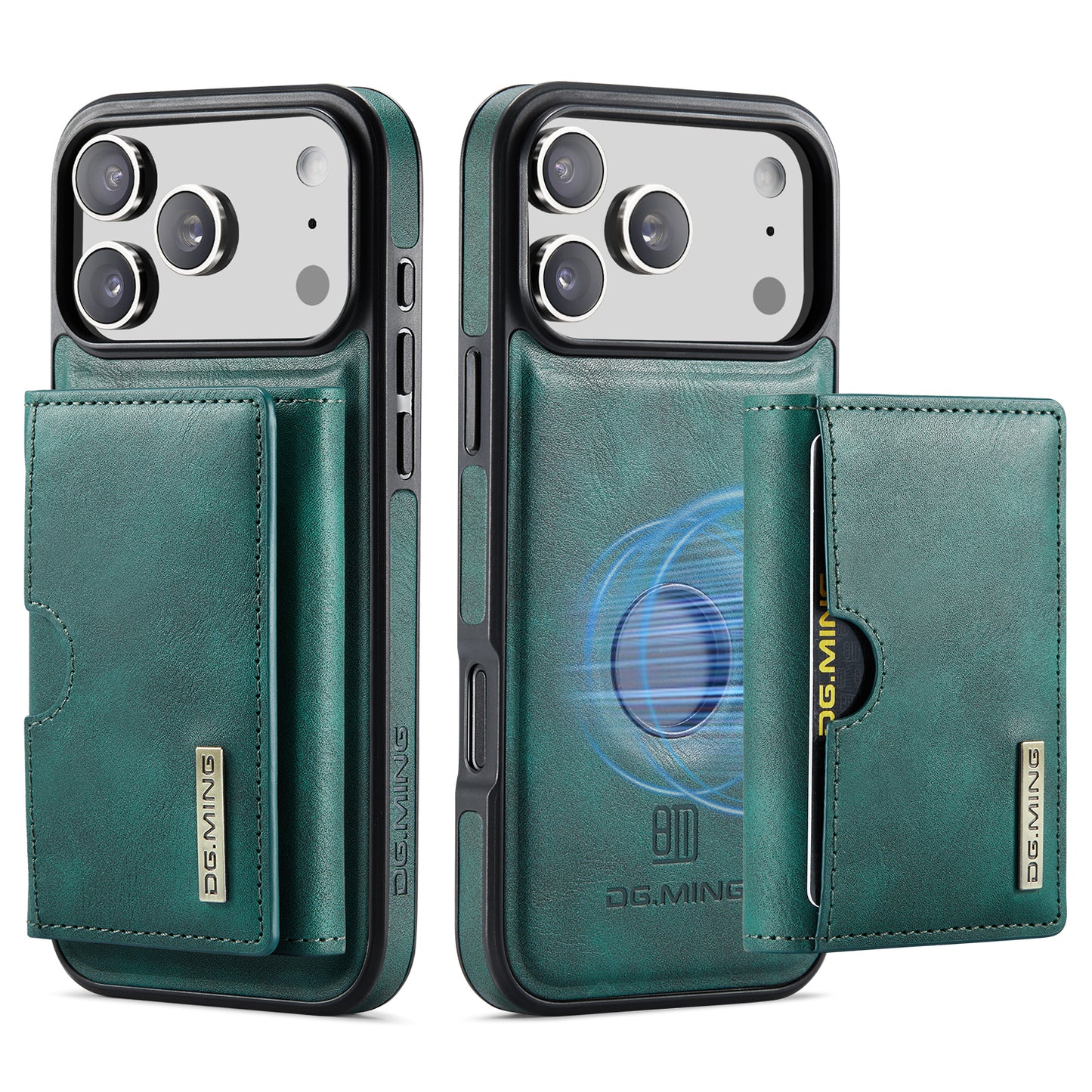 New 2-IN-1 RFID Blocking Wallet Card Holder Leather Case for iPhone Air/17/17 Pro/17 Pro Max