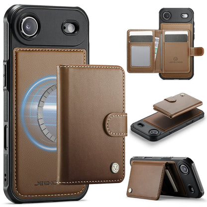 New 2-IN-1 RFID Blocking Card Holder Leather Phone Case for iPhone Air/17/17 Pro/17 Pro Max