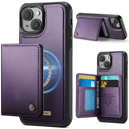 New 2-IN-1 RFID Blocking Wallet Card Holder Leather Case for iPhone