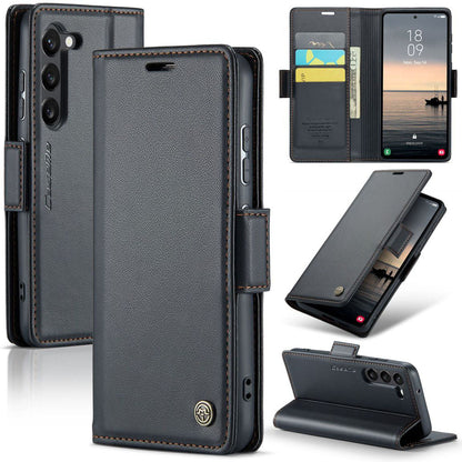 New RFID Blocking Card Holder Wireless Charging Phone Case for Samsung