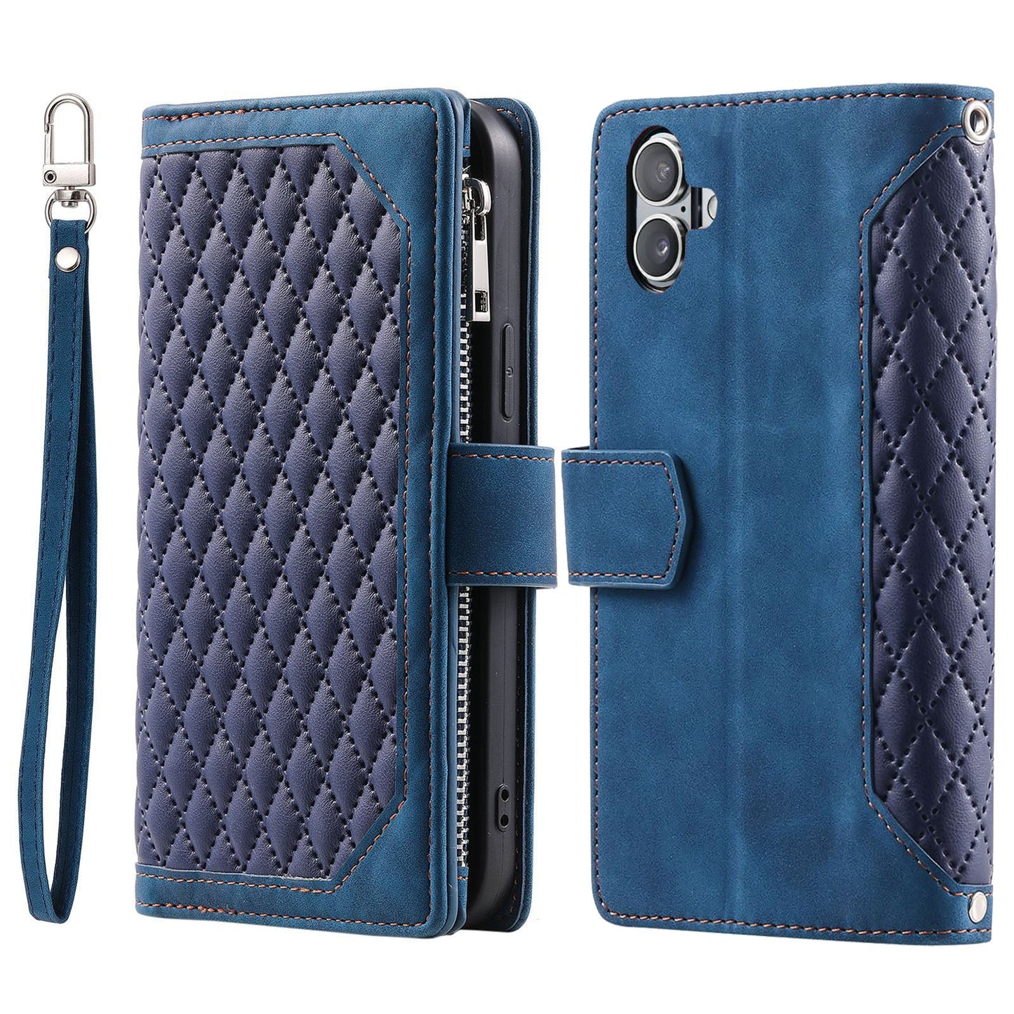 New Zipper Wallet Leather Phone Case for iPhone 16/16 Pro/16 Plus/16 Pro Max