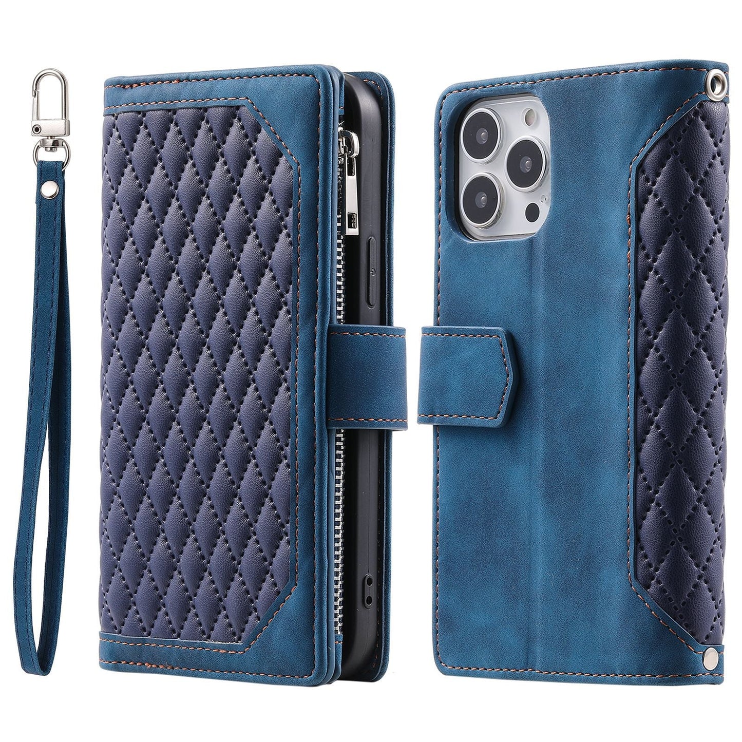 New Zipper Wallet Leather Phone Case for iPhone 16/16 Pro/16 Plus/16 Pro Max