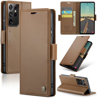 New RFID Blocking Card Holder Wireless Charging Phone Case for Samsung