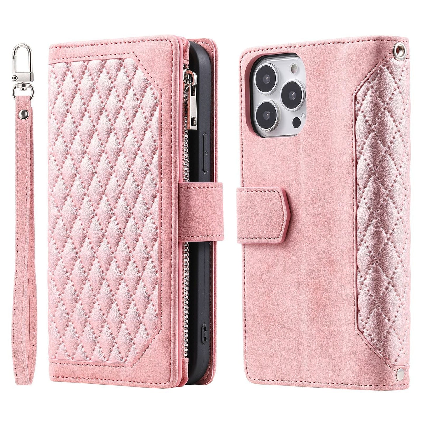 New Zipper Wallet Leather Phone Case for iPhone 16/16 Pro/16 Plus/16 Pro Max