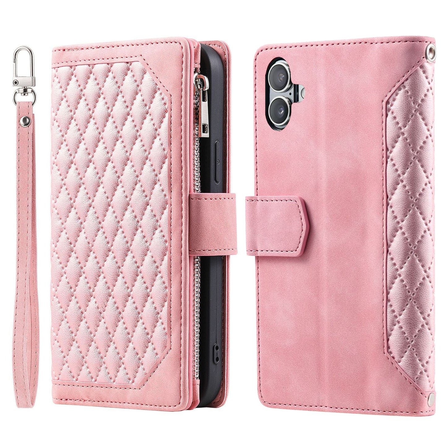 New Zipper Wallet Leather Phone Case for iPhone 16/16 Pro/16 Plus/16 Pro Max