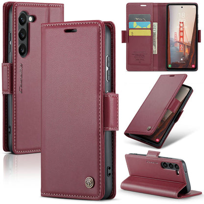 New RFID Blocking Card Holder Wireless Charging Phone Case for Samsung