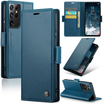 New RFID Blocking Card Holder Wireless Charging Phone Case for Samsung