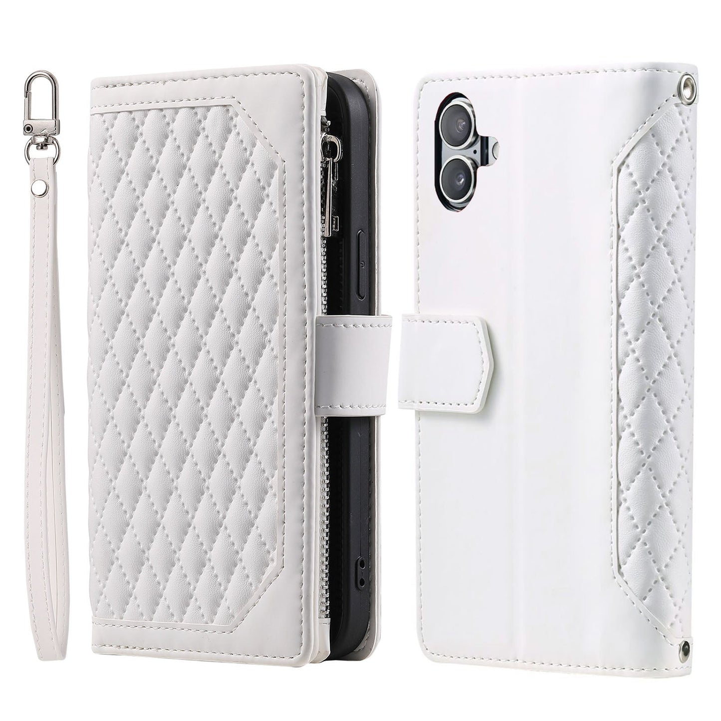 New Zipper Wallet Leather Phone Case for iPhone 16/16 Pro/16 Plus/16 Pro Max