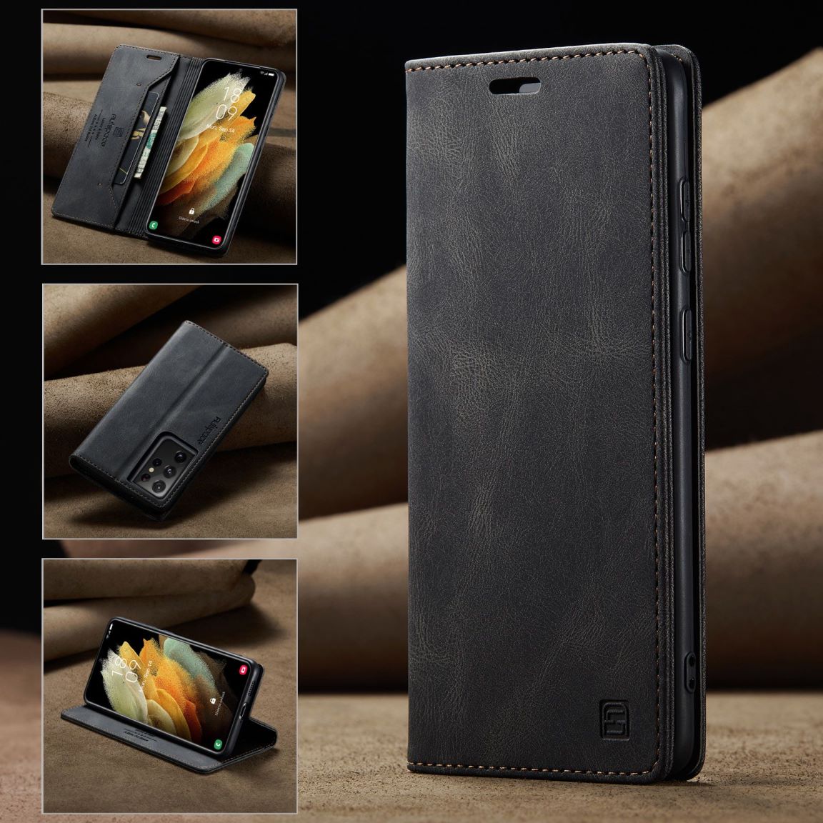 New RFID Blocking Card Holder Phone Case for Samsung