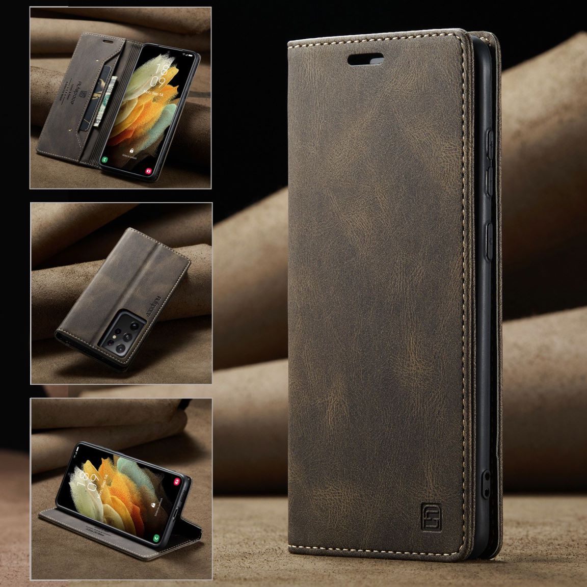 New RFID Blocking Card Holder Phone Case for Samsung