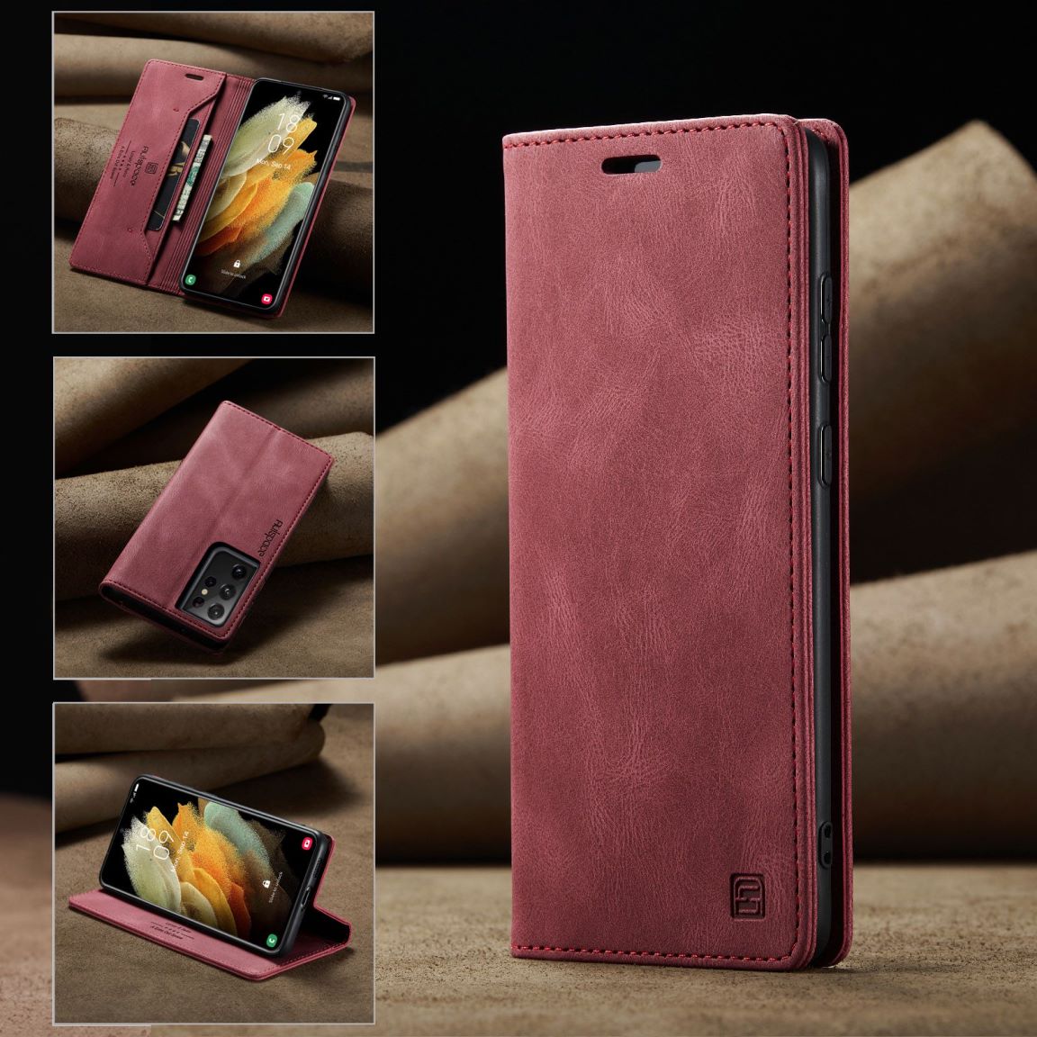 New RFID Blocking Card Holder Phone Case for Samsung