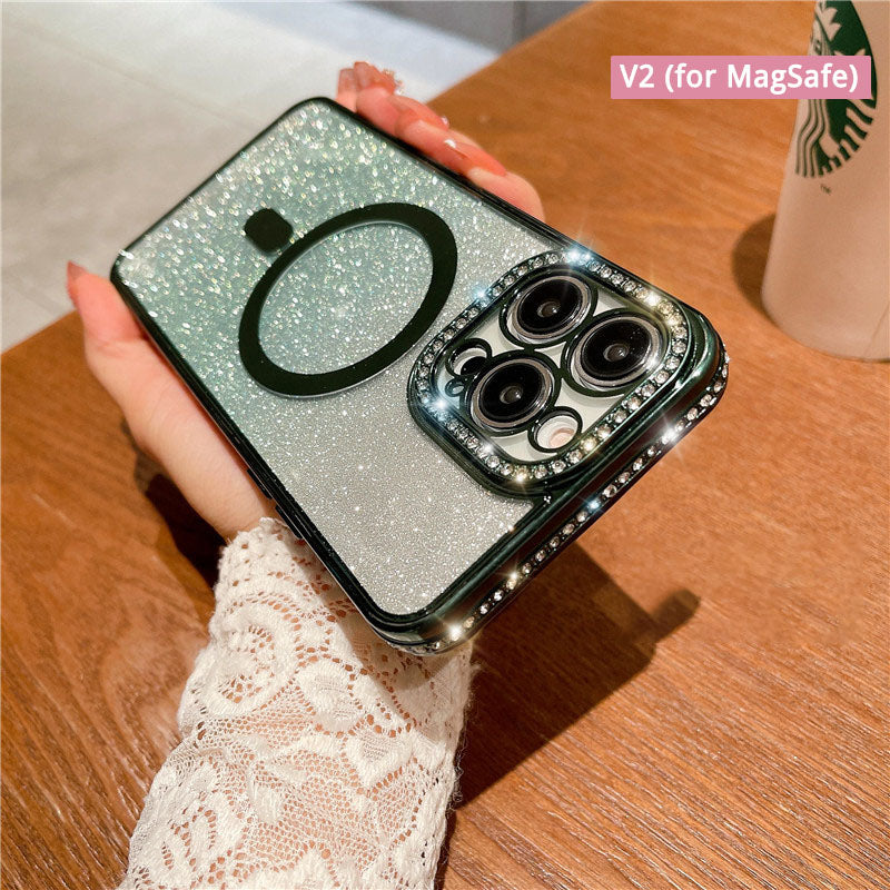 New Bling Glitter Case for iPhone 14/13/12/11/Pro/Pro Max (V2 for Magsafe)